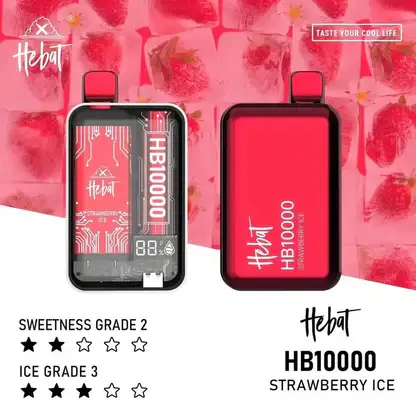 Hebat喜貝拋棄式一次性10000口 (1) Hebat 喜貝10000拋棄式電子煙|數位螢幕顯示 Mesh芯霧化系統 Type-C快充 12W輸出設計 台灣現貨