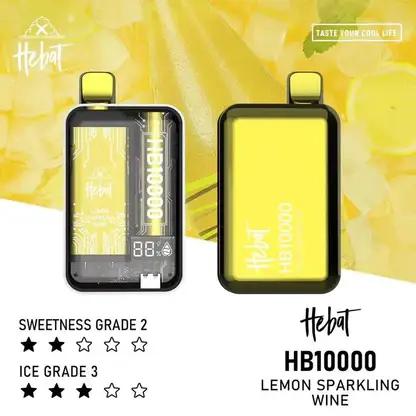 Hebat喜貝拋棄式一次性10000口 (4) Hebat 喜貝10000拋棄式電子煙|數位螢幕顯示 Mesh芯霧化系統 Type-C快充 12W輸出設計 台灣現貨