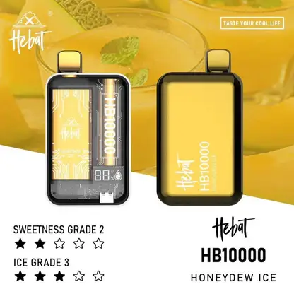 Hebat喜貝拋棄式一次性10000口 (7) Hebat 喜貝10000拋棄式電子煙|數位螢幕顯示 Mesh芯霧化系統 Type-C快充 12W輸出設計 台灣現貨
